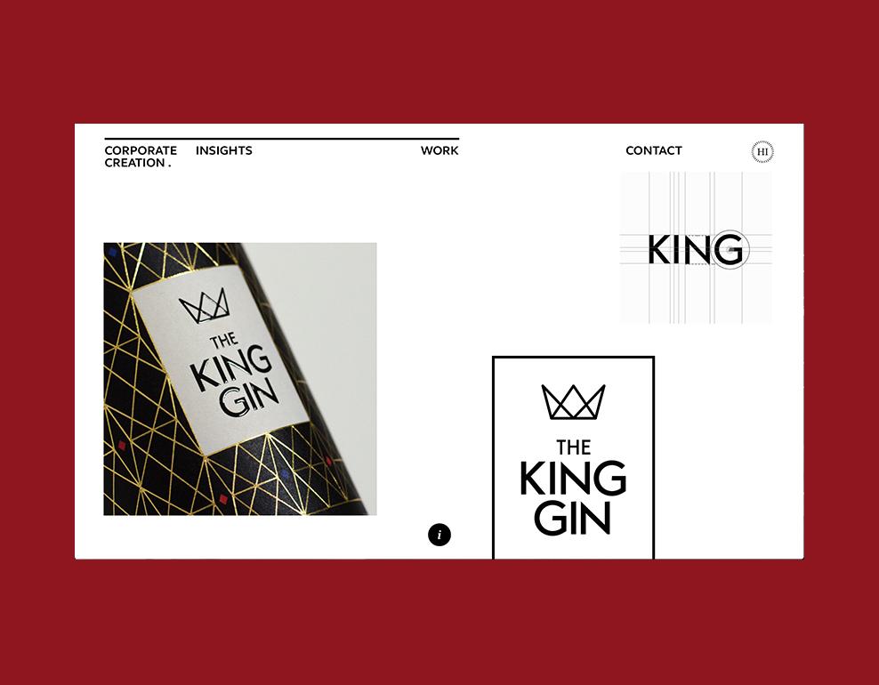 Corporate Creation Website The Kin Gin